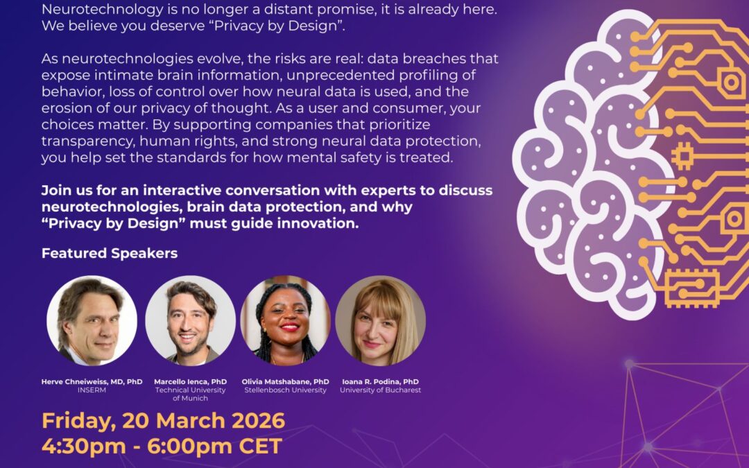 Mind Your Mind – Discuție internațională despre neurotehnologii și protecția neurodatelor